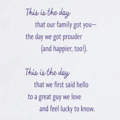 This Is the Day Birthday Card for Son