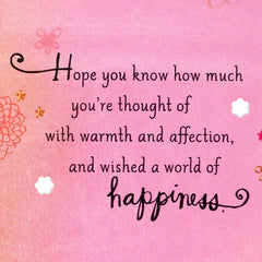 With Warmth and Affection Birthday Card for Aunt