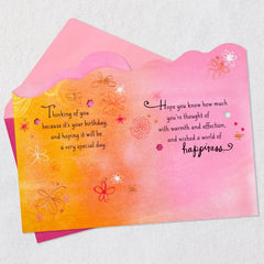 With Warmth and Affection Birthday Card for Aunt