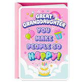 You Make People So Happy Birthday Card for Great-Granddaughter