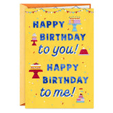 Happy Day to Us Shared Birthday Card
