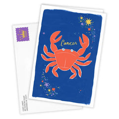 Bold and Bright Cancer Zodiac Custom Card