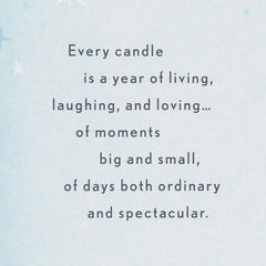 A Life Well-Lived Candles 75th Birthday Card