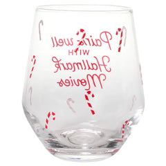 Hallmark Channel Pairs Well With Hallmark Movies Stemless Wine Glass, 14.5 oz.