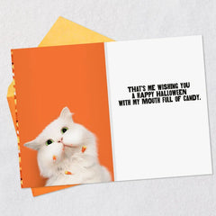 Mouth Full of Candy Funny Halloween Card