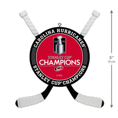 NHL Carolina Hurricanes® 2026 Stanley Cup® Champions Hockey Ornament