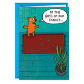 The Boss of Our Family Funny Father's Day Card for Dad