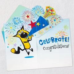 Time to Celebrate Musical Graduation Card with Motion