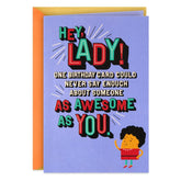 A Bad-Ass, Smart-Ass, Kick Ass Lady Birthday Card With Mini Cards for Her