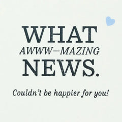 Celebrating Your Awww-mazing News New Baby Card