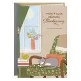 Hoping the Season Warms Your Heart Thanksgiving Card