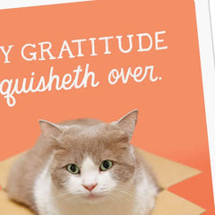 My Gratitude Squisheth Over Thank You Card