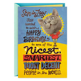 Glad Our Family Hasn't Changed You Funny Birthday Card for Son-in-Law