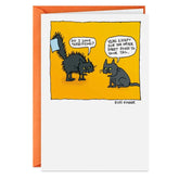 Terrifying Cat Funny Halloween Card