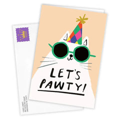 Pawty Cat Custom Celebration Card