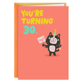 Not Bothered By It Funny 30th Birthday Card