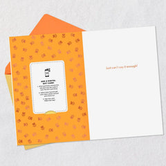 Can't Say Thanks Enough Cats and Dogs Gift Card Greeting Thank-You Card