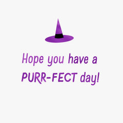 A Purr-fect Day Halloween Card for Granddaughter