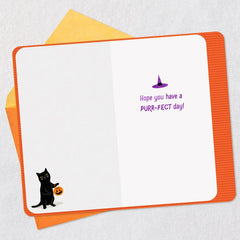 A Purr-fect Day Halloween Card for Granddaughter