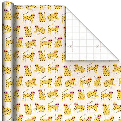 Cool Polka-Dot Cats Wrapping Paper Roll, 20 sq. ft.