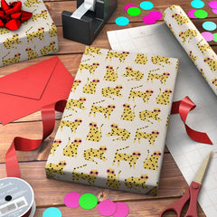 Cool Polka-Dot Cats Wrapping Paper Roll, 20 sq. ft.