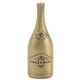 Let's Celebrate Champagne Bottle Metal Pocket Token