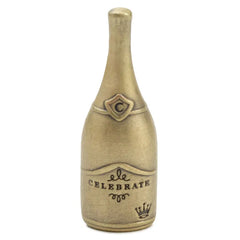 Let's Celebrate Champagne Bottle Metal Pocket Token