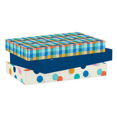 Birthday Blues 3-Pack Medium Gift Boxes