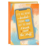 Take a Break Religious Encouragement Card