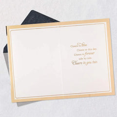 Cheers to You Two Wedding Card