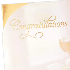 Cheers to You Two Wedding Card