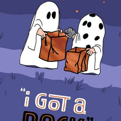 Peanuts® I Got a Rock Funny Halloween Card