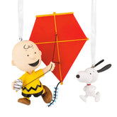 Peanuts® 75th Anniversary Charlie Brown and Snoopy Hallmark Ornaments, Set of 2