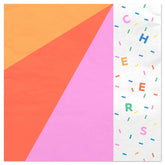 Cheers Color Burst Dinner Napkins, Pack of 20