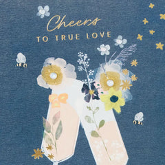 Cheers to True Love Anniversary Card