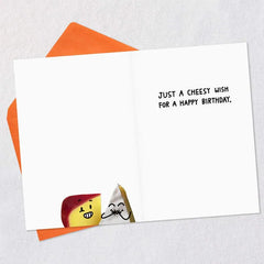 A Cheesy Wish Funny Birthday Card