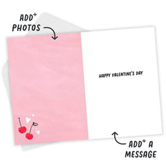 Love You Cherry Much Custom Valentine's Day Card