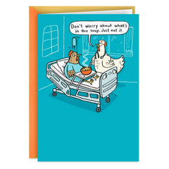 Just Eat It Funny Get Well Card