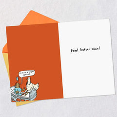 Just Eat It Funny Get Well Card