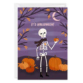 Chill Skeleton Custom Halloween Card