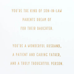 Easy to Call You Family Birthday Card for Son-in-Law