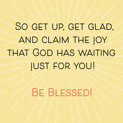 Claim God's Joy Birthday Card