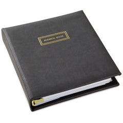 Classic Charcoal Address Book