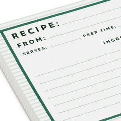 Classic Stripes Recipe Cards, Pack of 36