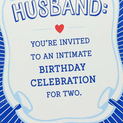 Birthday Suits Required Funny Pop-Up Birthday Card for Husband