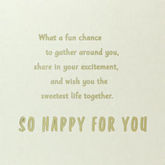 Cheers to the Happy Couple Bridal Shower Card