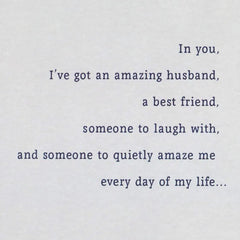 Because of You Birthday Card for Husband