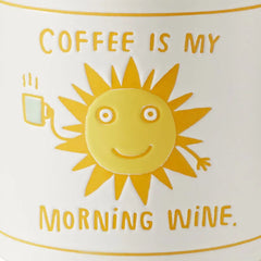 Coffee Is My Morning Wine Funny Mug, 16 oz.