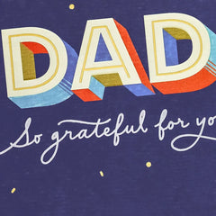 So Grateful for You Birthday Card for Dad