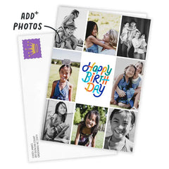 Photo Collage Frame Custom Birthday Card